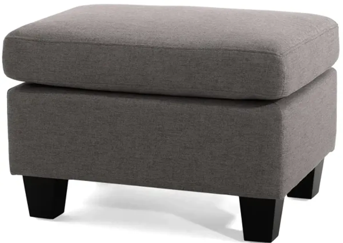 Merax Modern Upholstered Ottoman with Wooden Legs