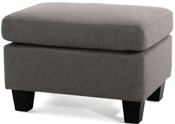 Merax Modern Upholstered Ottoman with Wooden Legs