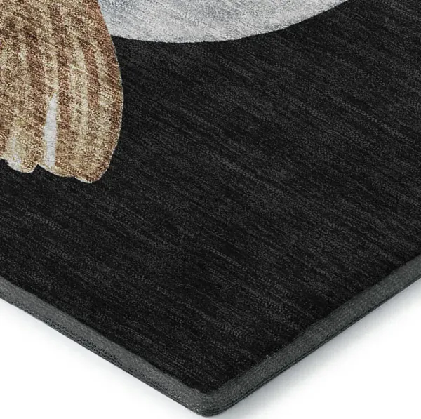 Merry & Bright MY28 Black 3' x 5' Rug