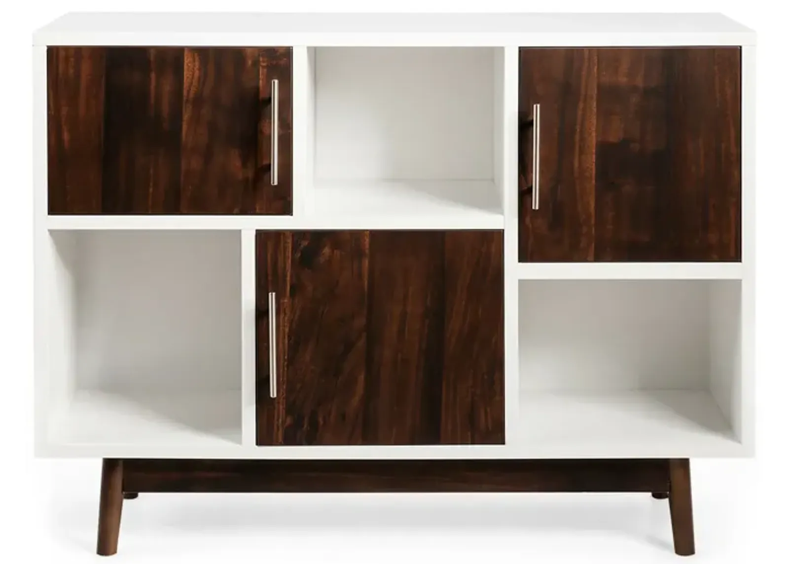 Wood Display Sideboard Storage Cabinet with Storage Compartments