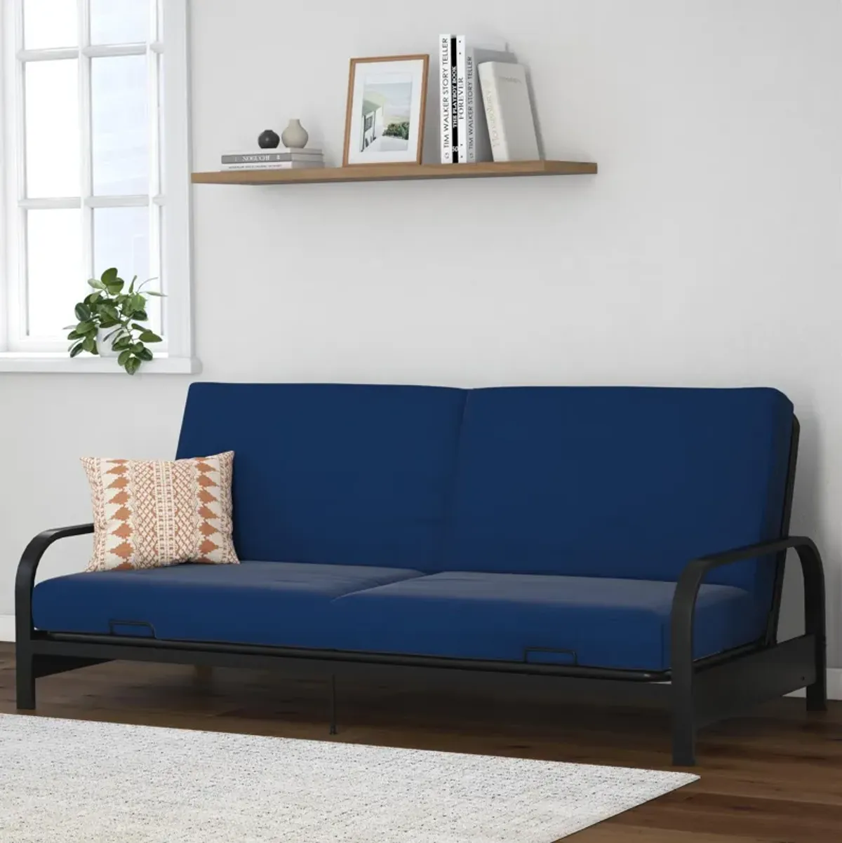 Egan Metal Arm Futon