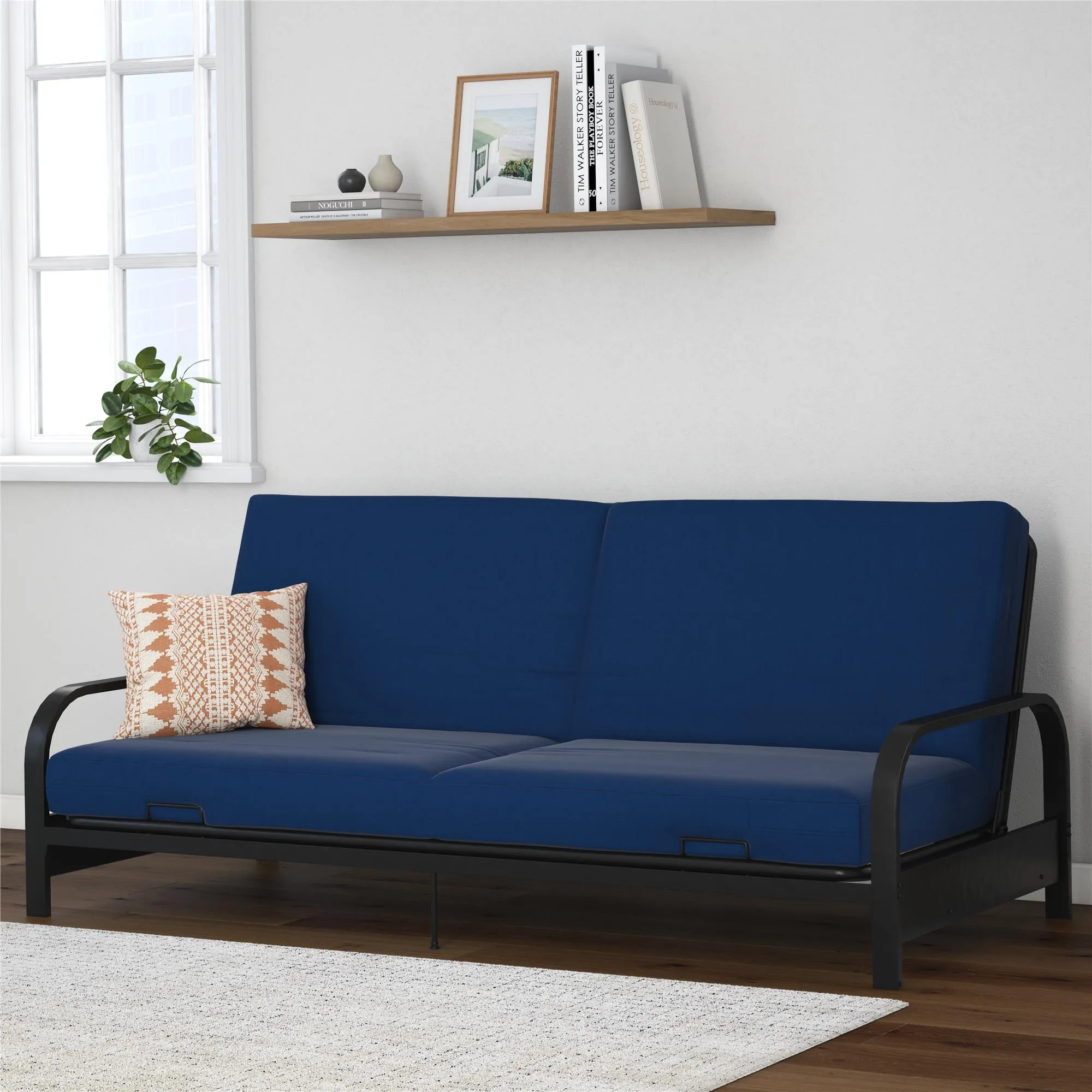 Egan Metal Arm Futon