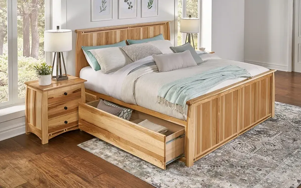 Belen Kox Natural Hickory Queen Storage Bed, Belen Kox