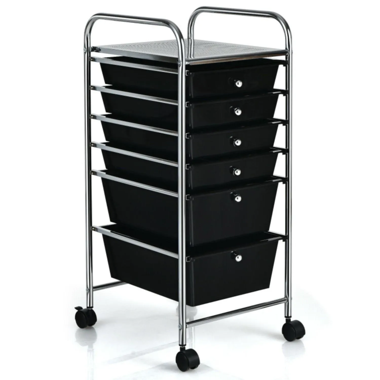 Hivvago 6 Drawers Rolling Storage Cart Organizer