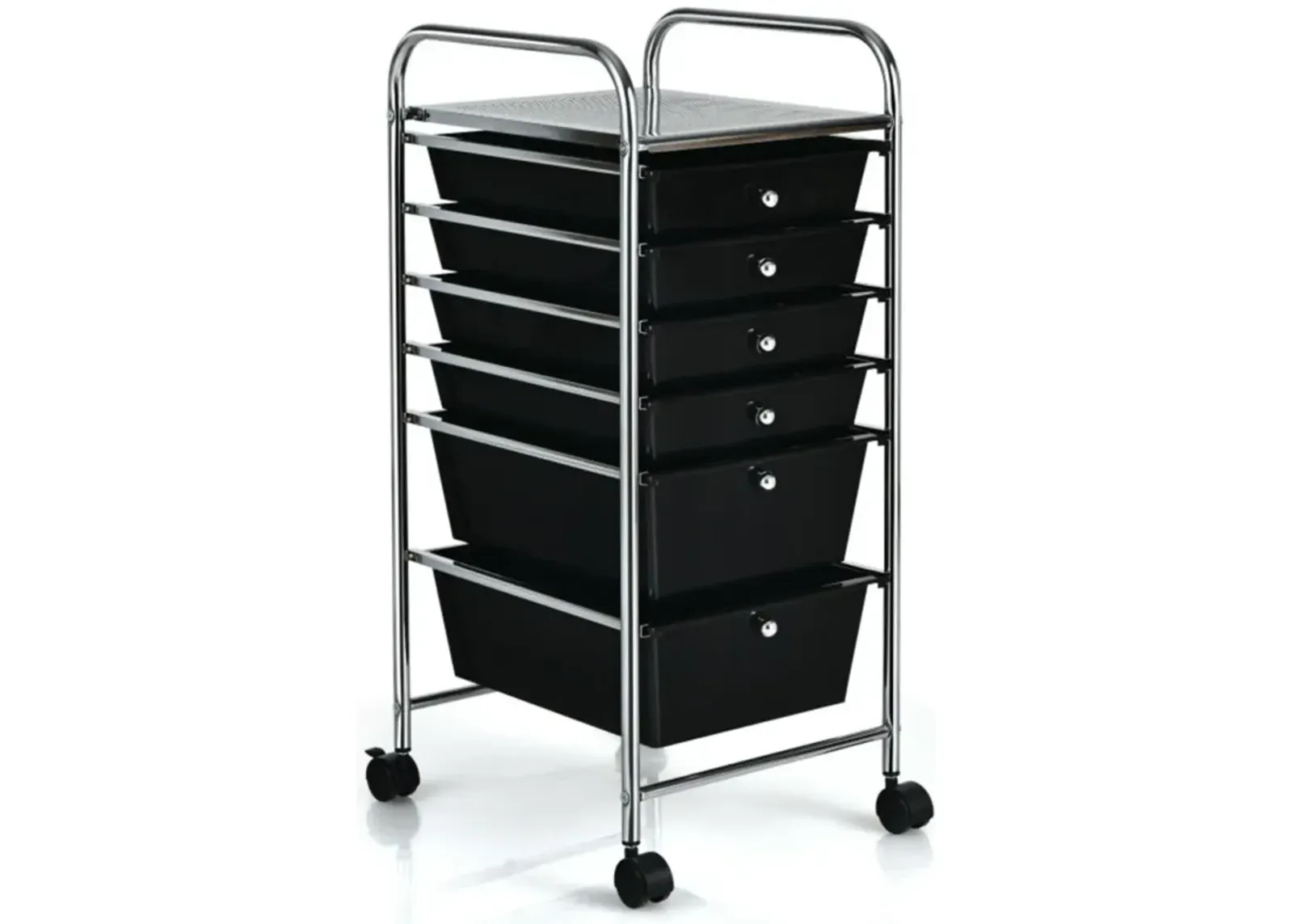 Hivvago 6 Drawers Rolling Storage Cart Organizer