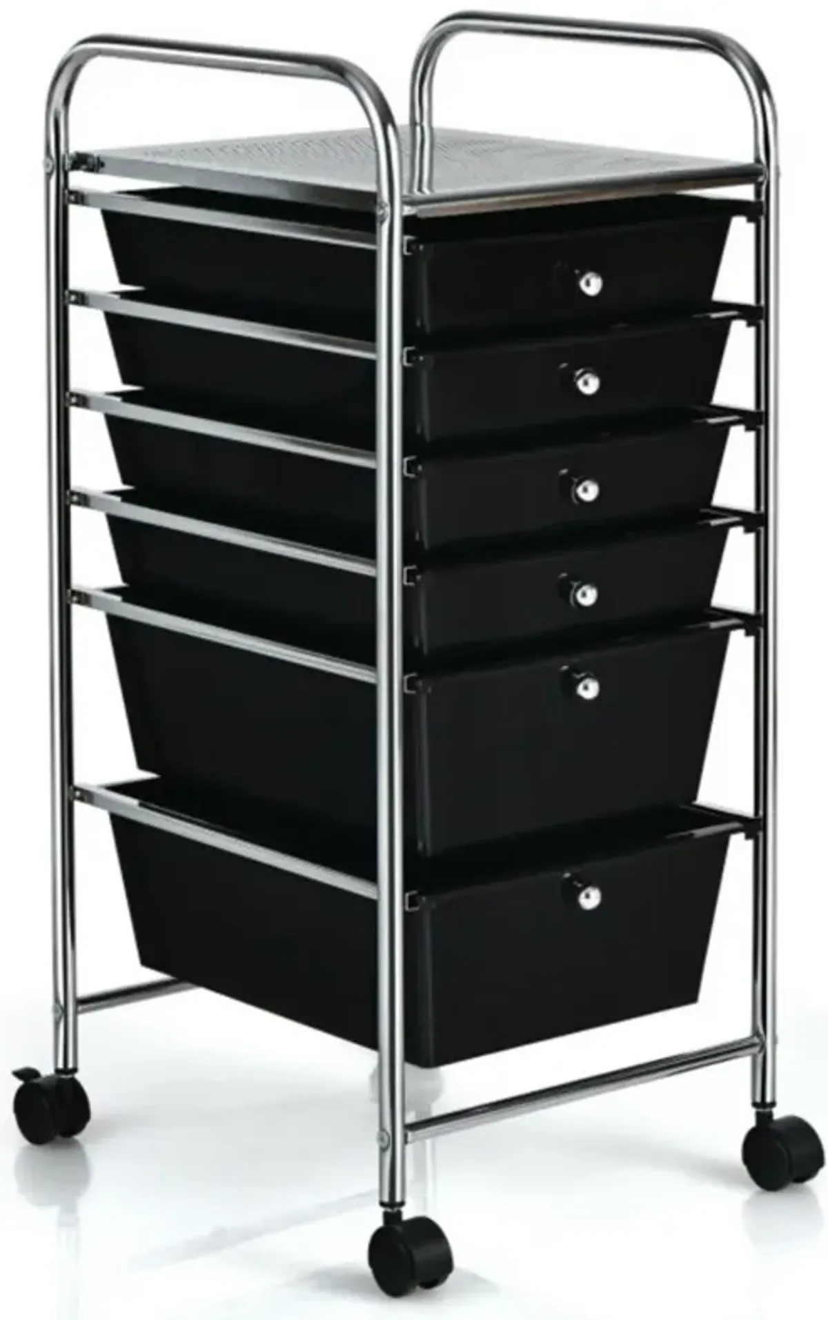 Hivvago 6 Drawers Rolling Storage Cart Organizer