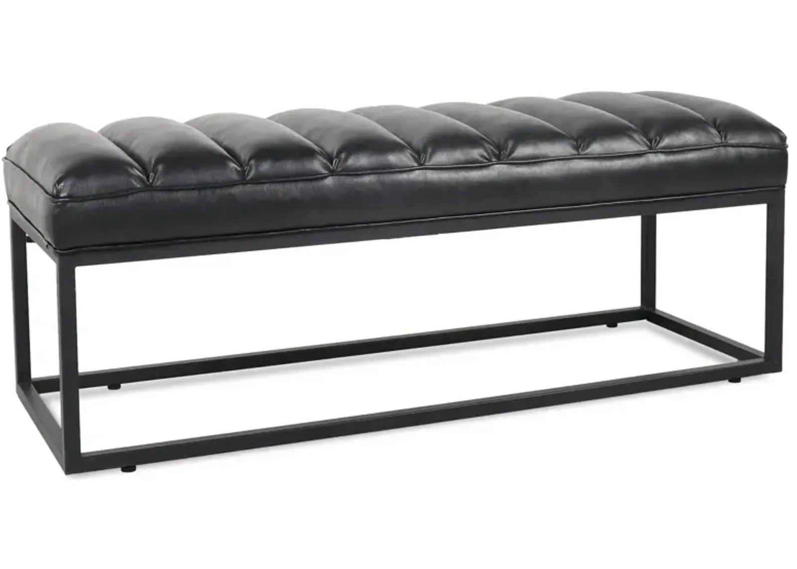 Metal Base Upholstered Bench For Bedroom For Entryway