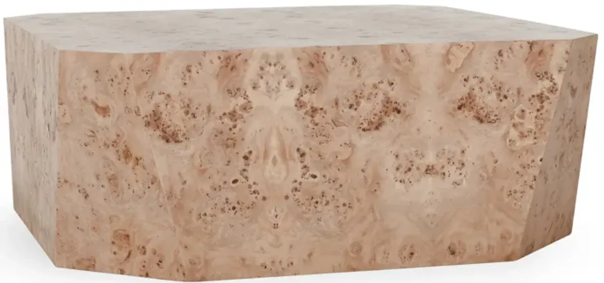 Avena Burl Square Coffee Table