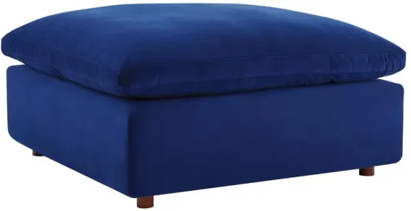 Commix Down Filled Overstuffed Performance Velvet Ottoman
