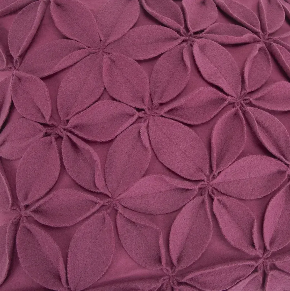 Hivvago Magenta Plum Pinwheel Floral Down Throw Pillow