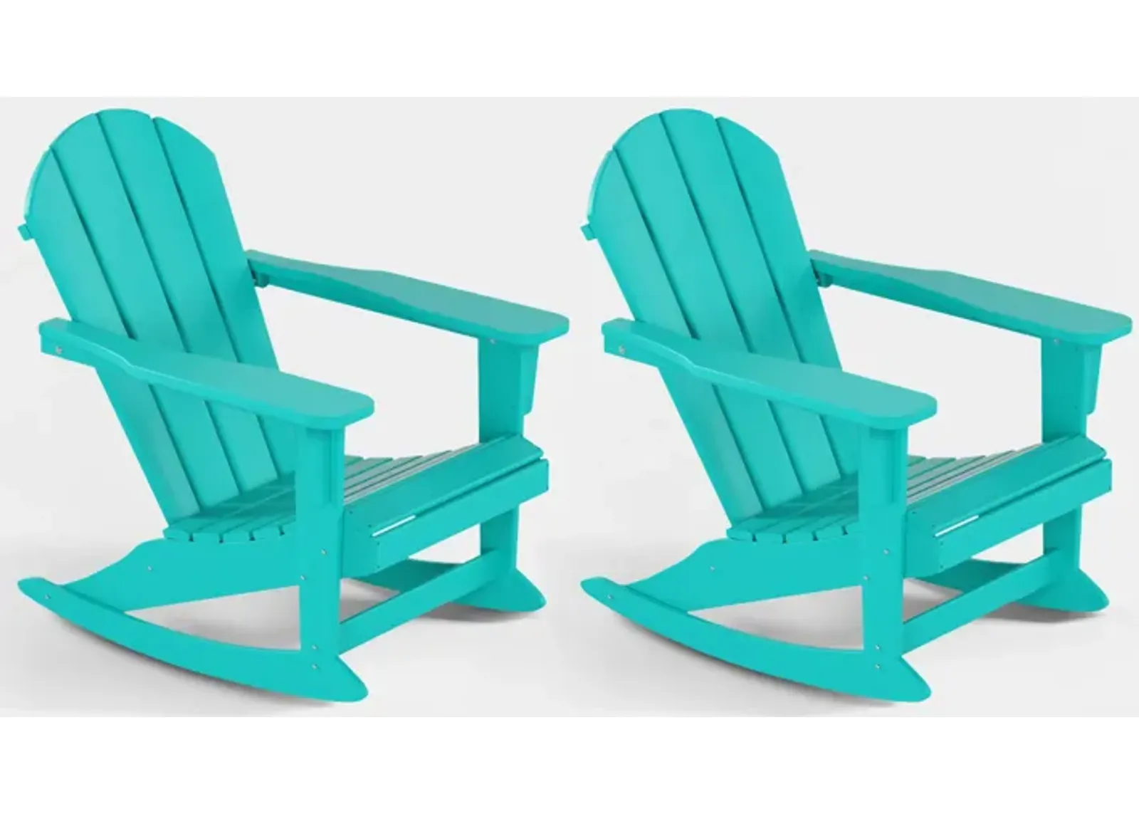 WestinTrends Classic Outdoor Patio Rocking Adirondack Chair (Set of 2)