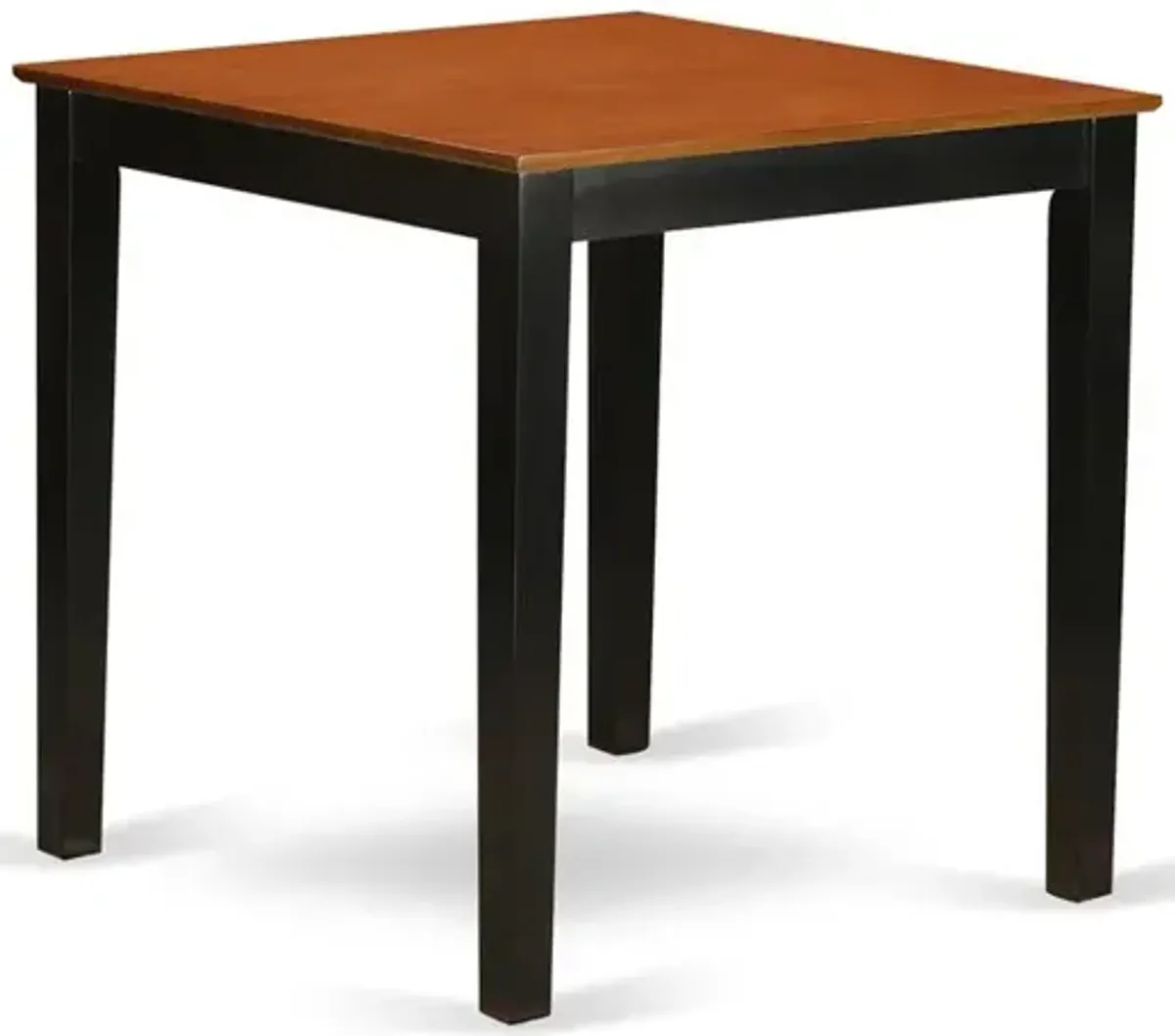 36-Square  Counter  Height  Pub  Set  table  in  Black  and  Cherry  Finish"