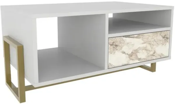 Decorotika Utopia Coffee Table White Ephesus