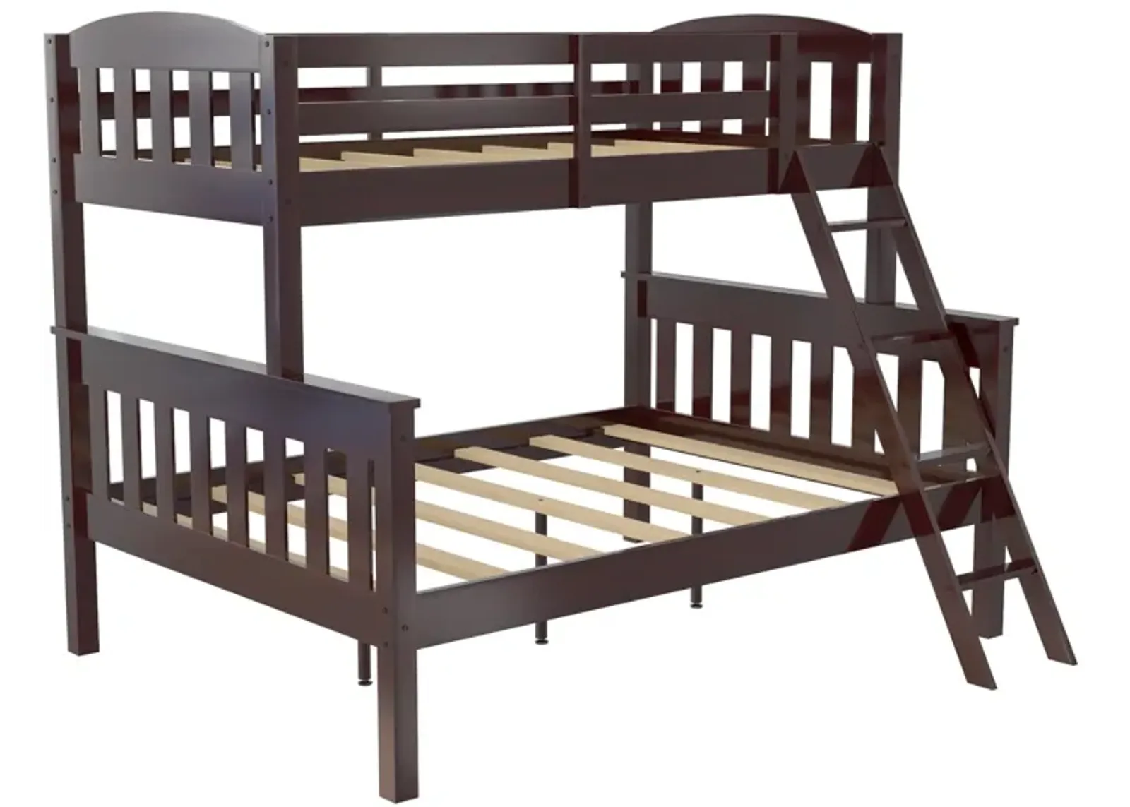 Atwater Living Alara Twin-Over-Full Convertible Bunk Bed with Ladder, Espresso