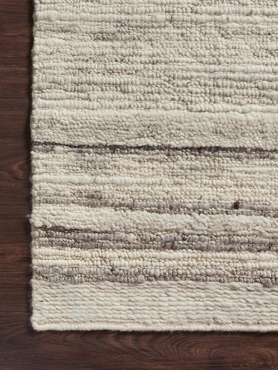 Rayan RAY04 Natural/Grey 5'6" x 8'6" Rug