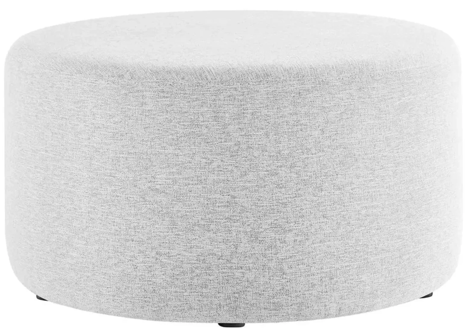 Modway Callum Large 29 Round Woven Heathered Fabric Upholstered Ottoman