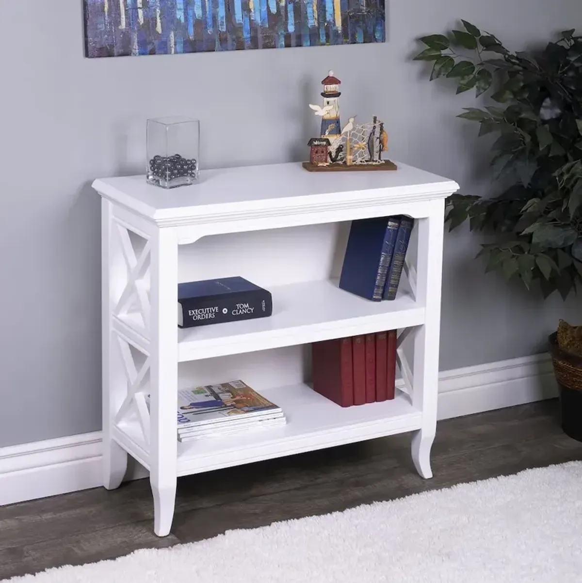 Butler Specialty Company Newport 32W 2 Shelf Bookcase, White