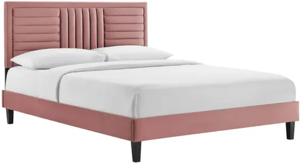 Modway - Sofia Channel Tufted Performance Velvet Full Platform Bed