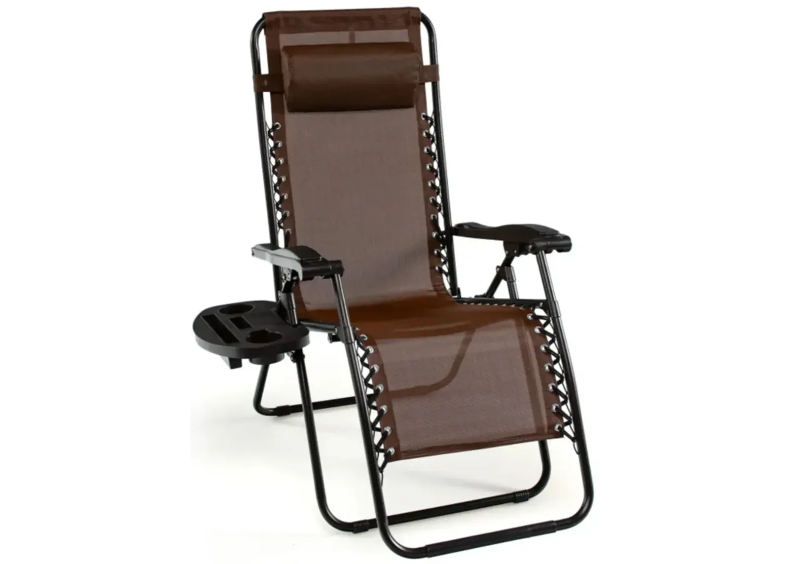 Hivvago Outdoor Folding Zero Gravity Reclining Lounge Chair