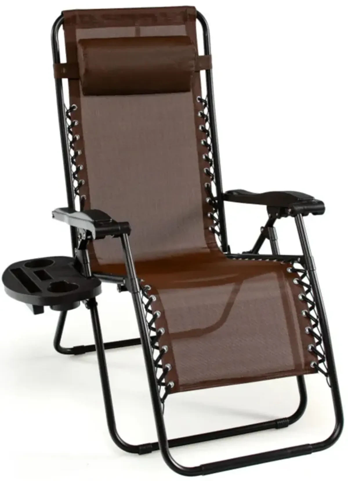 Hivvago Outdoor Folding Zero Gravity Reclining Lounge Chair