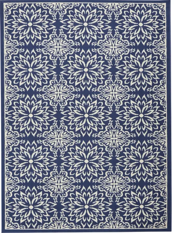 Jubilant JUB06 Navy/Ivory 6' x 9' Rug