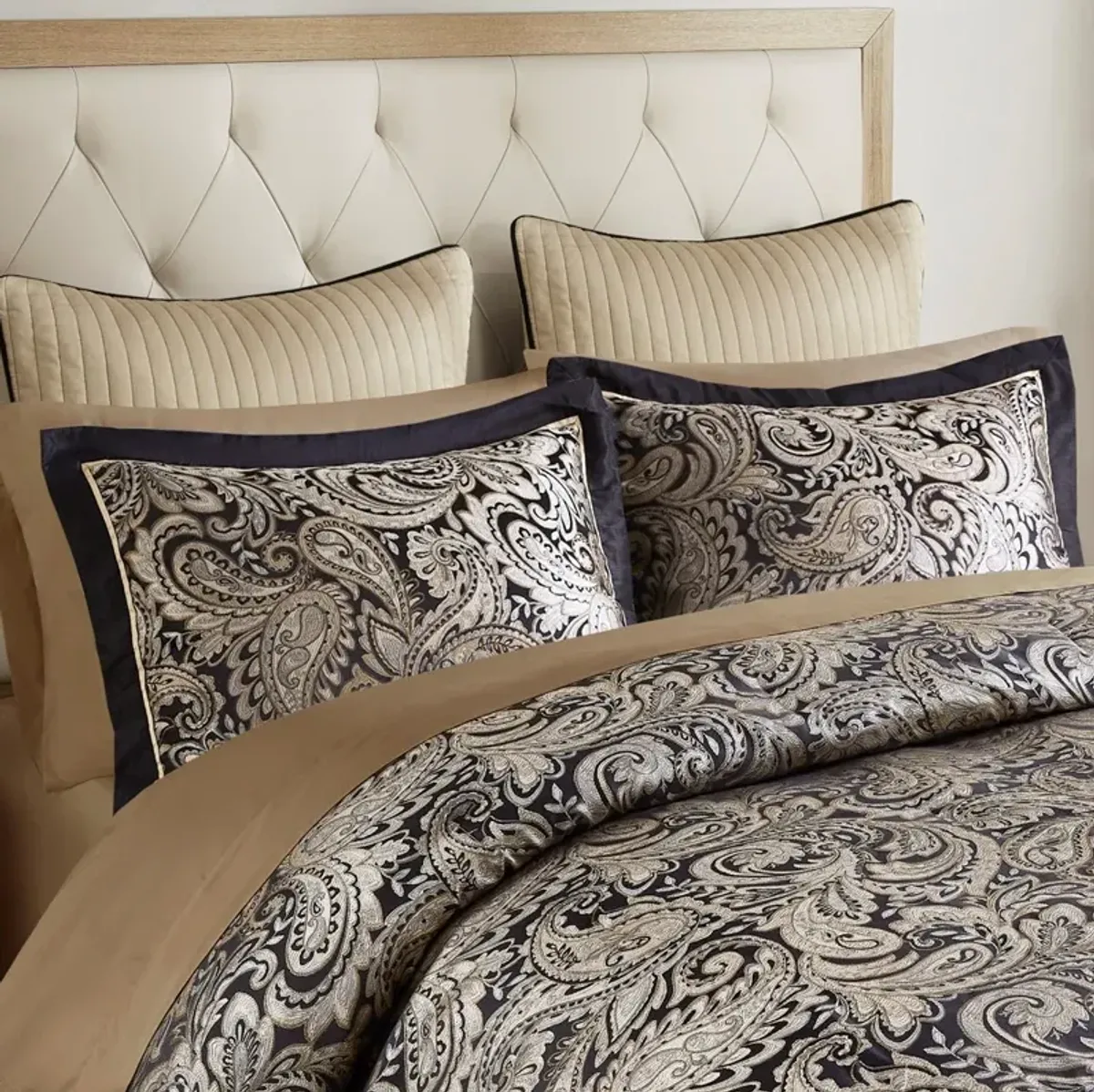 Gracie Mills Thornton Supreme Comfort: 12-Piece Comforter Ensemble with Cotton Bed Sheets