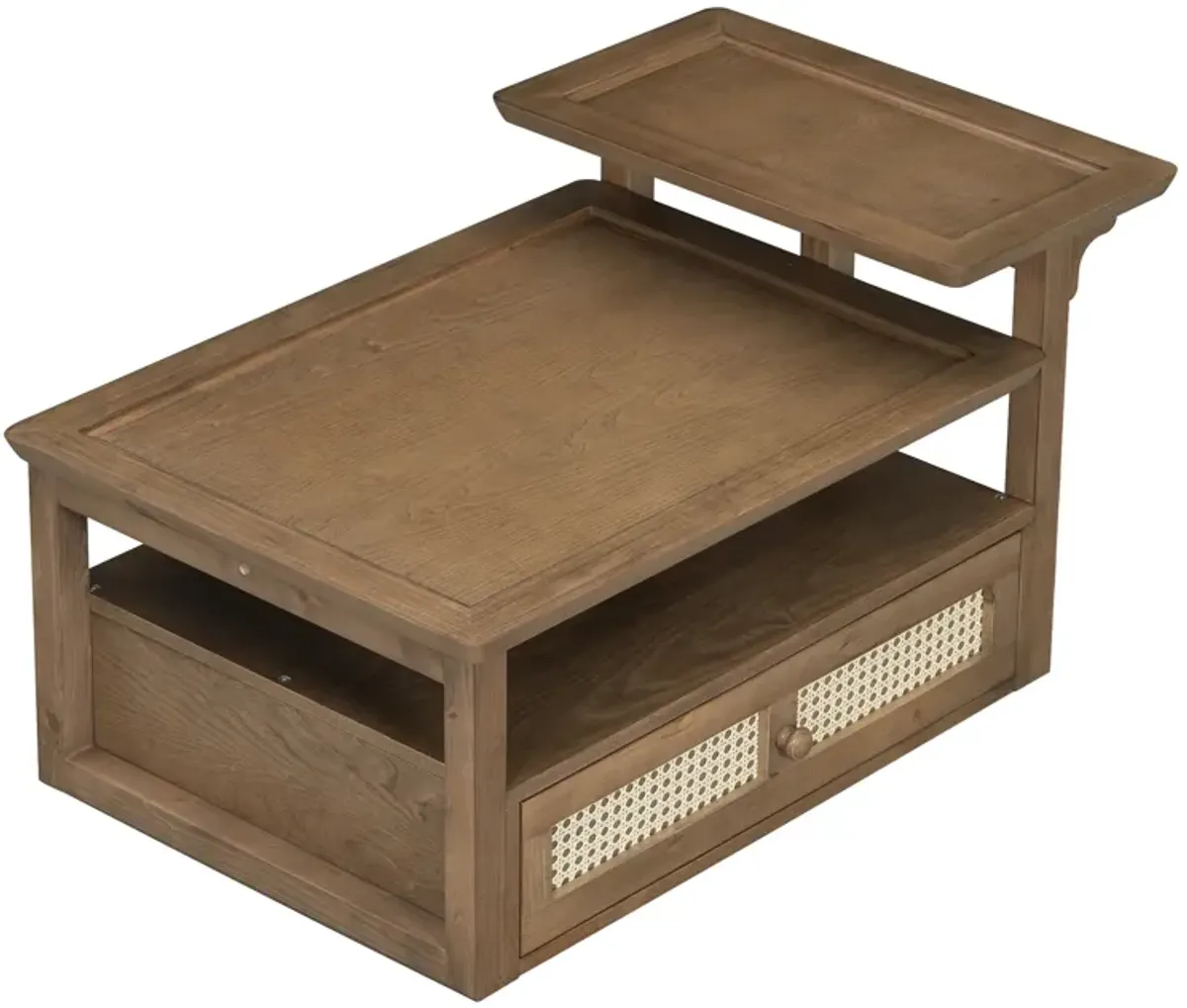 Merax Coffee Table with 1 Storage Shelf