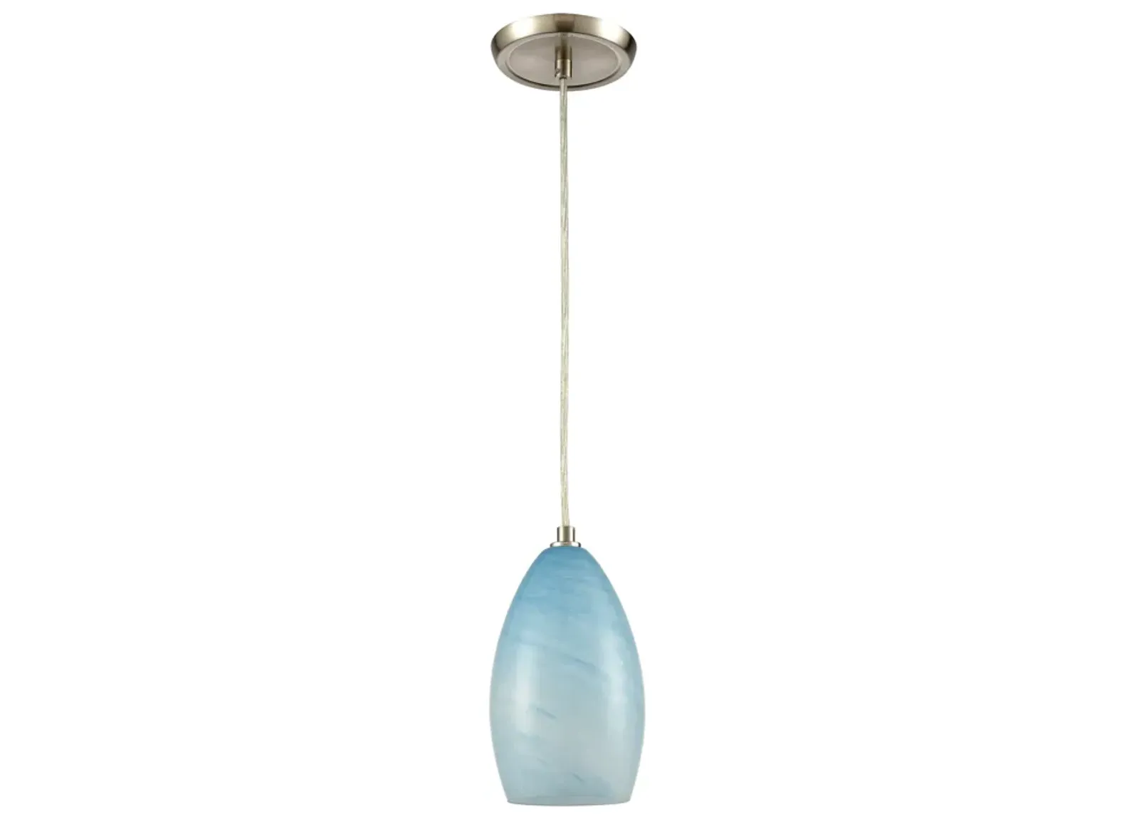 Planetario 5'' Wide 1-Light Light Blue Mini Pendant