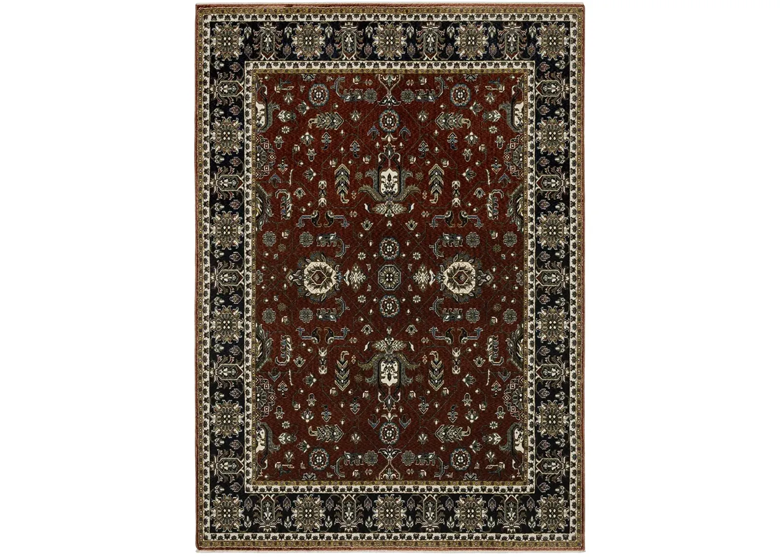 Vivian 9'10" x 12'10" Red Rug