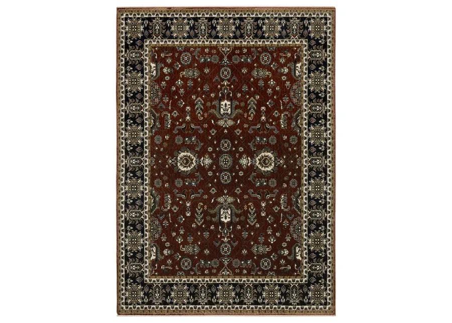 Vivian 9'10" x 12'10" Red Rug