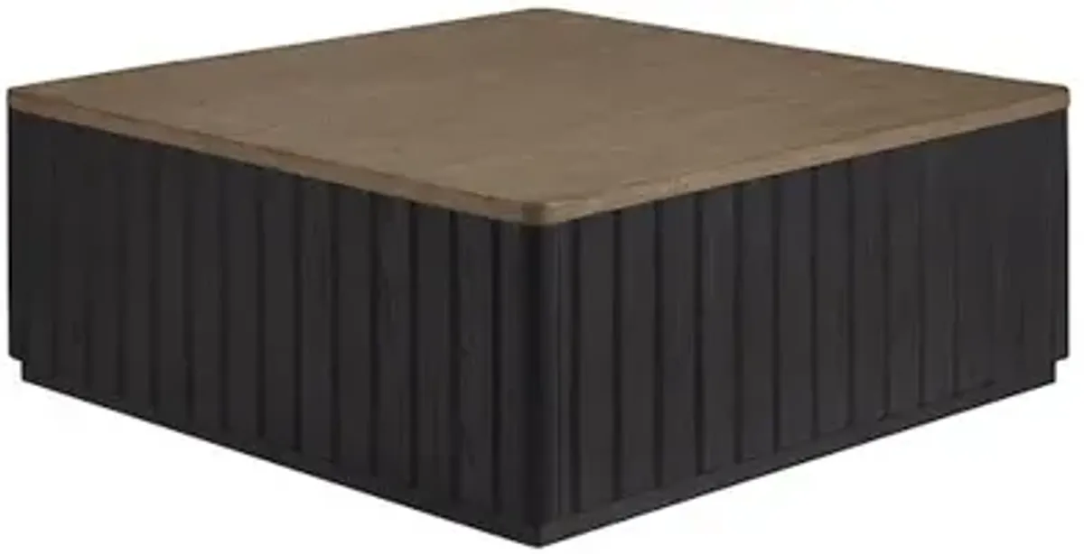 Bernards Aurora Channel Cocktail Table