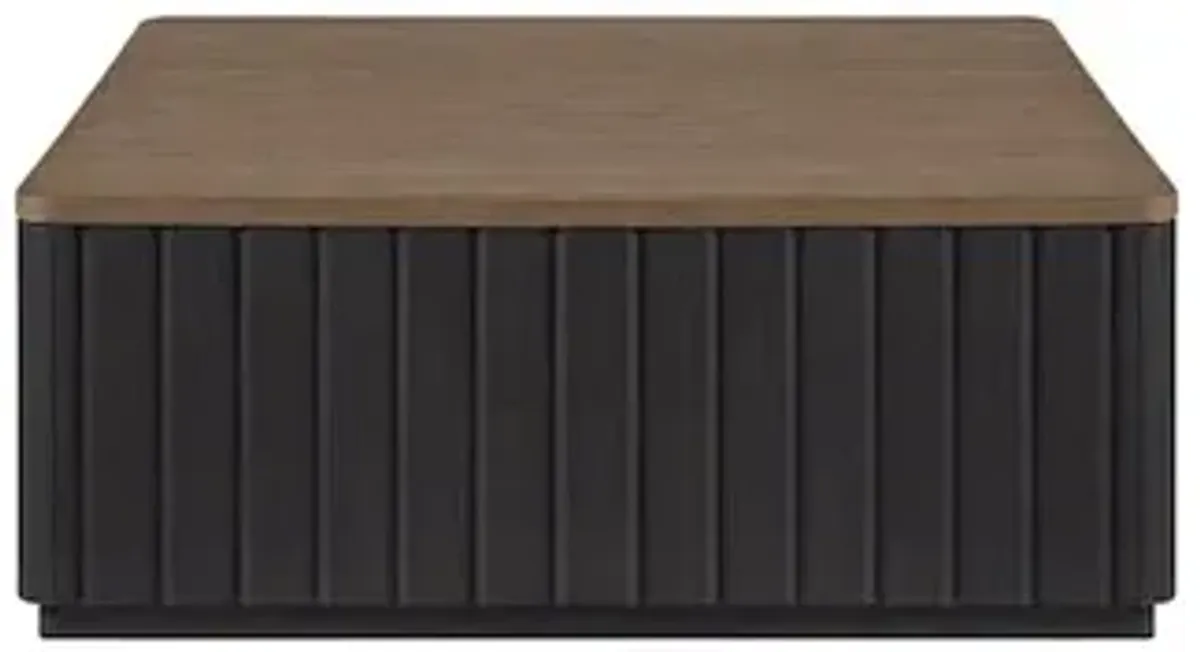 Bernards Aurora Channel Cocktail Table