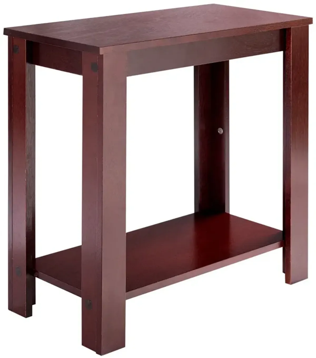 2-Tier Modern Compact End Table with Storage Shelf