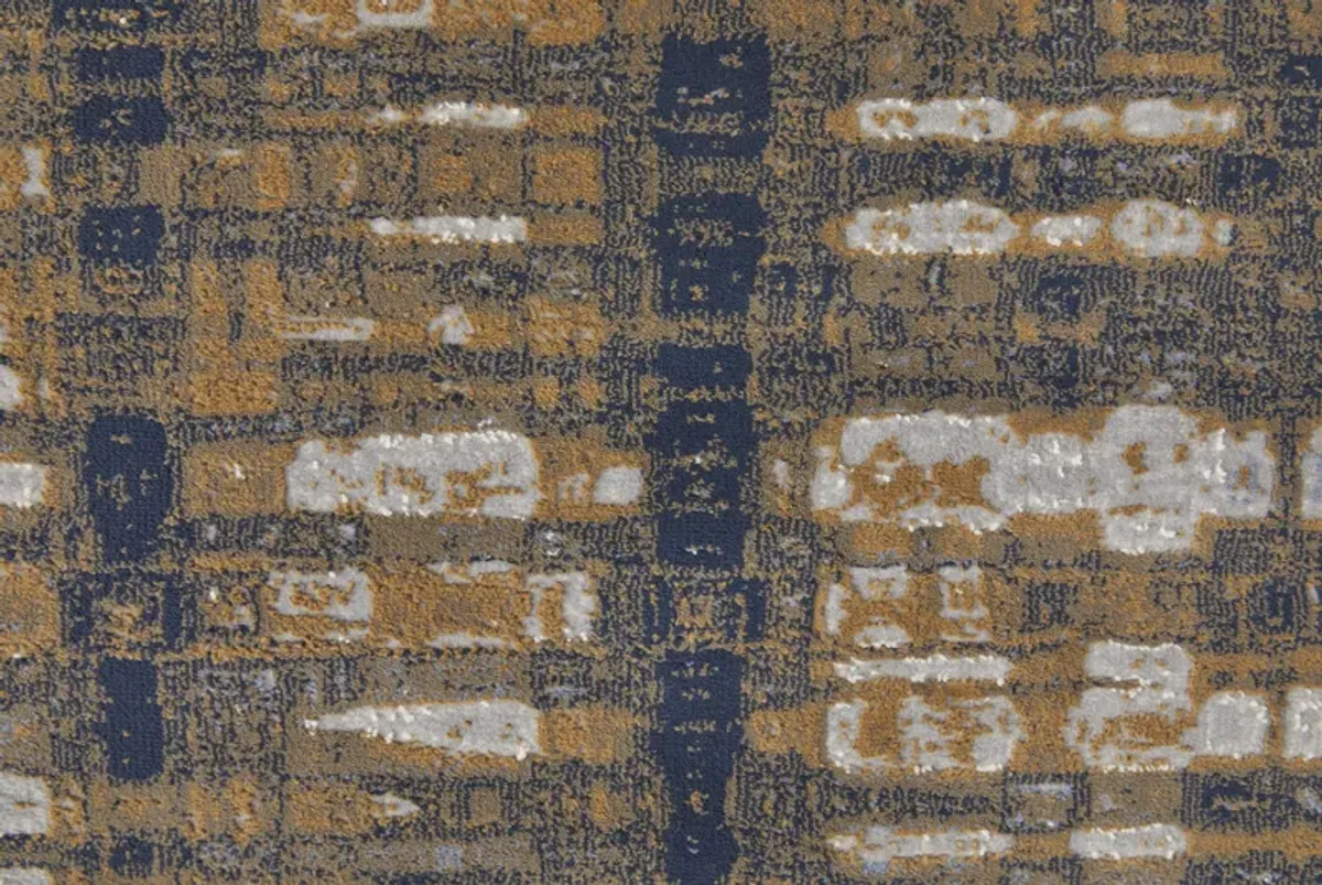 Clio 39K4F Blue/Orange/Gray 5' x 7'6" Rug