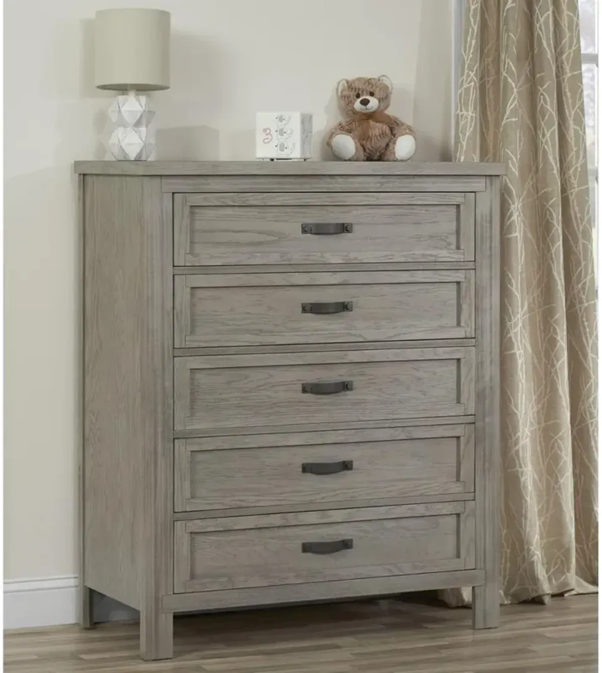 Soho Baby Hanover 5 Dr Chest Oak Gray