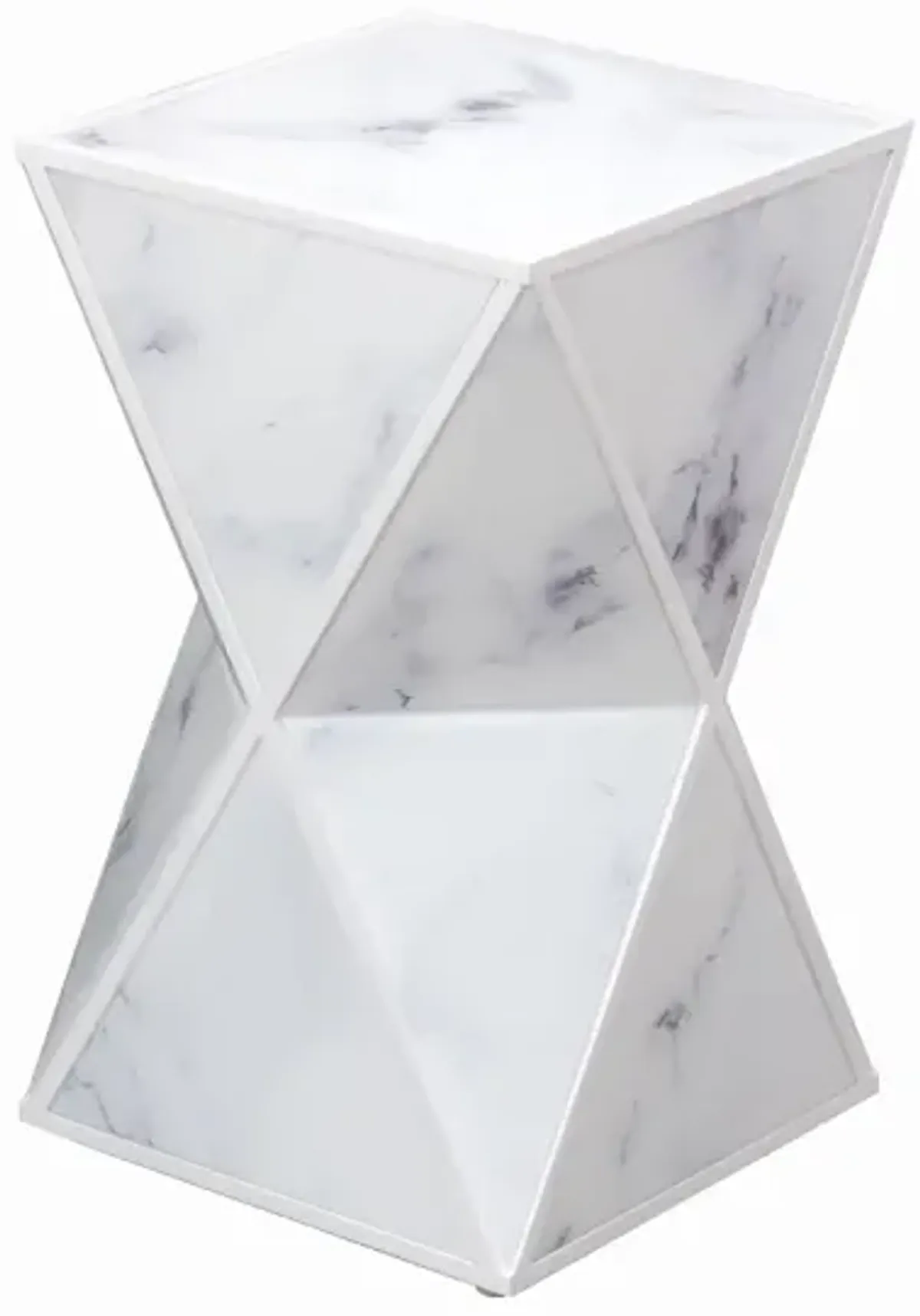 Geometry End Table, Marble Table