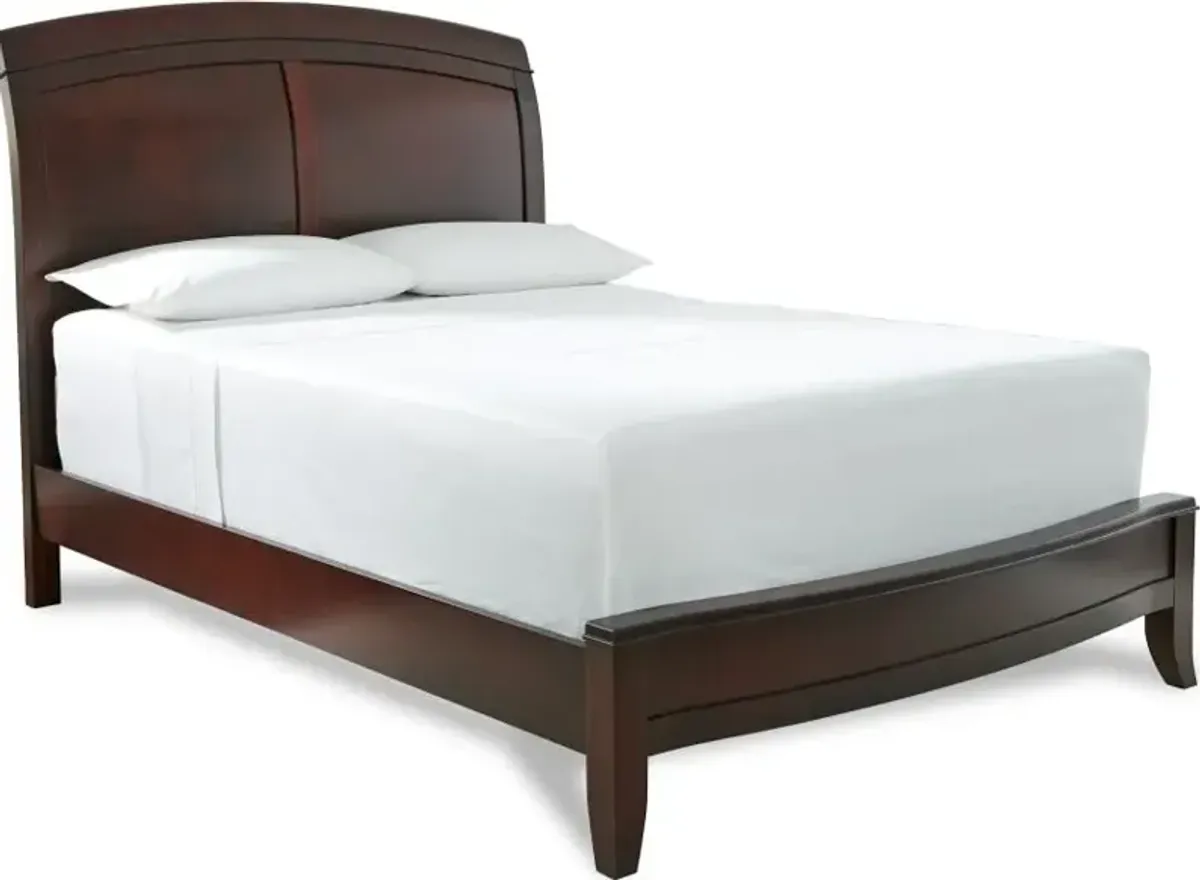Brighton Wood Sleigh King Bed