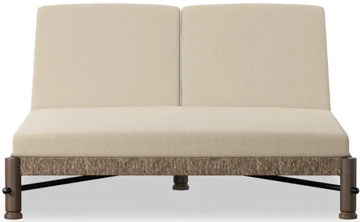 Finnegan Alessi Buff Outdoor Double Chaise