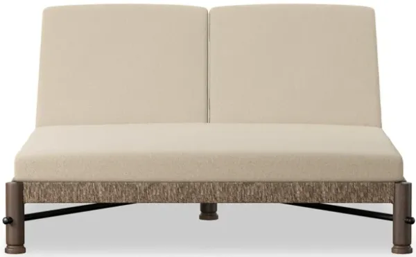 Finnegan Alessi Buff Outdoor Double Chaise