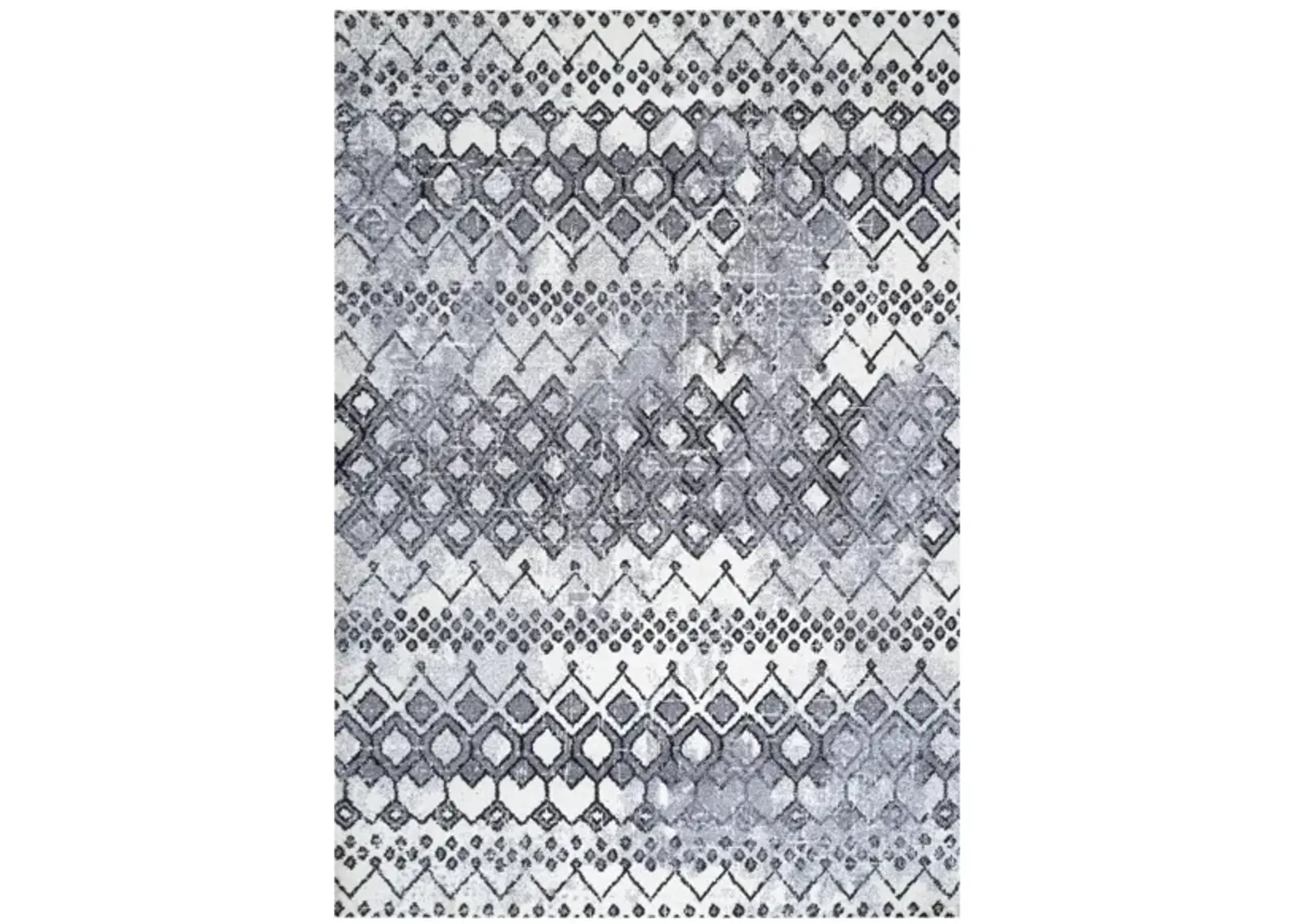 Azmar Moroccan Geometric Distressed Area Rug