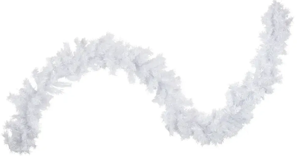 9' x 10" Icy White Iridescent Spruce Artificial Christmas Garland - Unlit