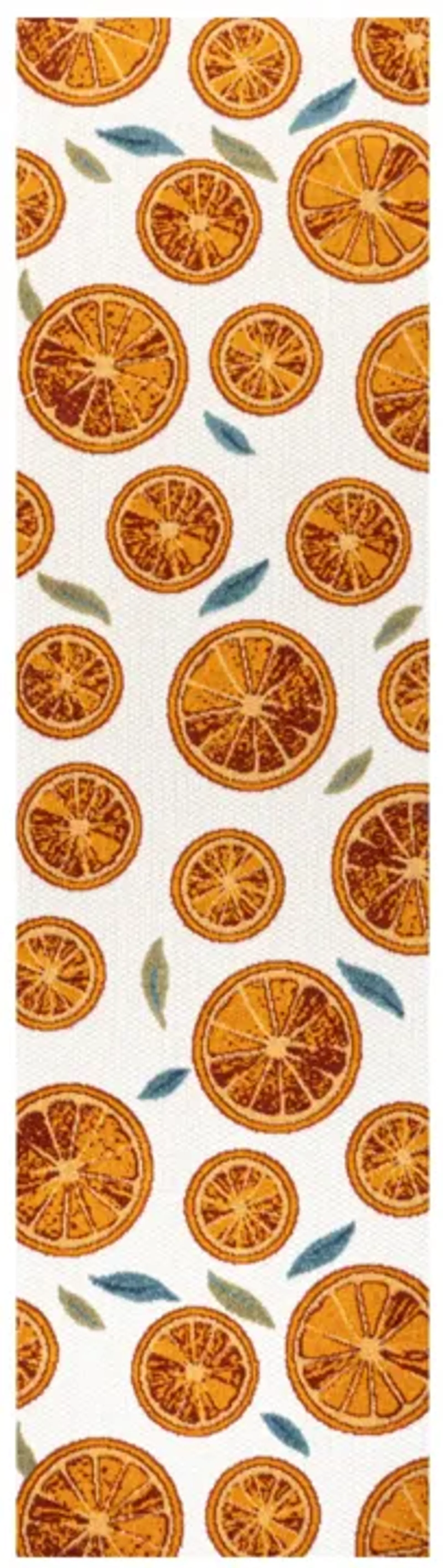 Aranciata Citrus Slice High-Low Indoor/Outdoor Area Rug