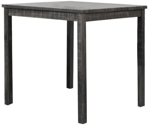 Best Master Furniture Vitaliya 36 Black Charcoal Square Counter Height Table