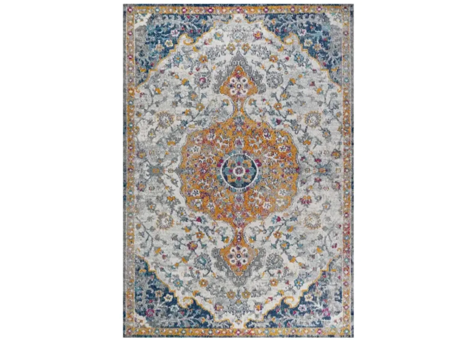 Lorena Ornate Boho Medallion Area Rug