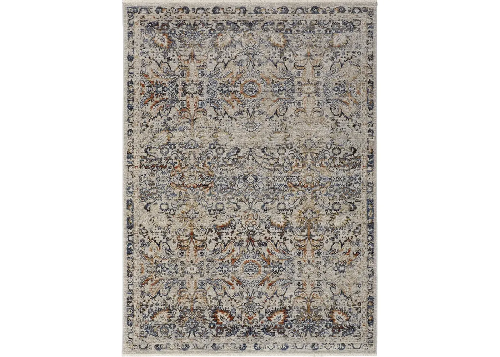 Kaia 39GNF Tan/Blue/Orange 3' x 10' Rug