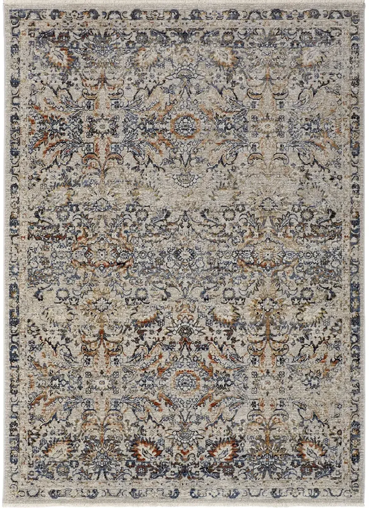 Kaia 39GNF Tan/Blue/Orange 3' x 10' Rug