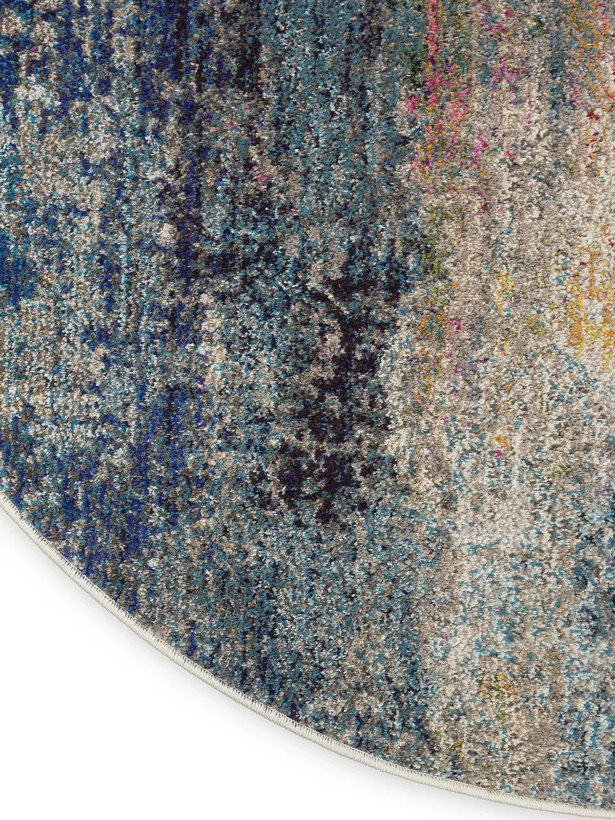 Celestial CES16 Multicolor 5'3" x Round Rug