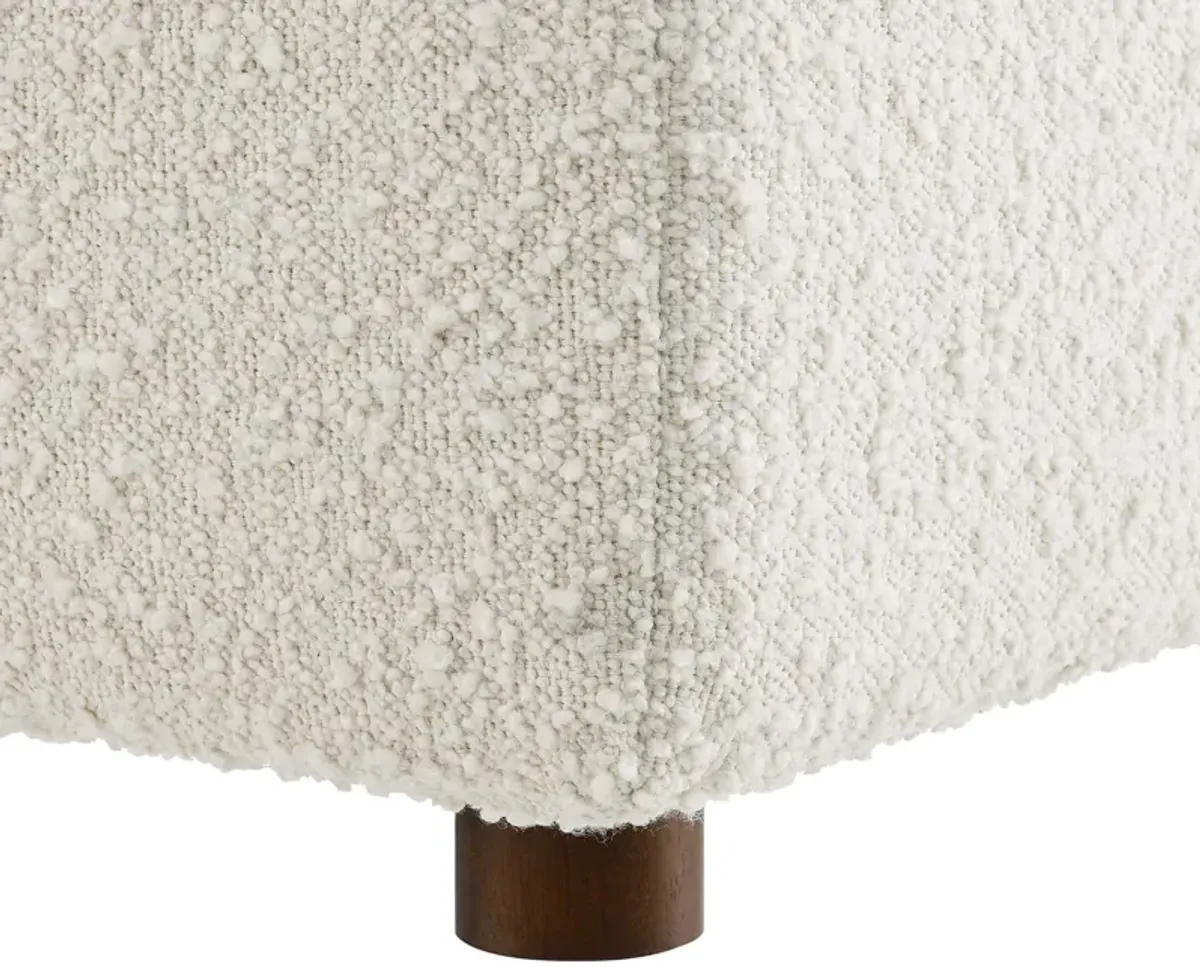 Commix Down Filled Overstuffed Boucle Fabric Corner Chair