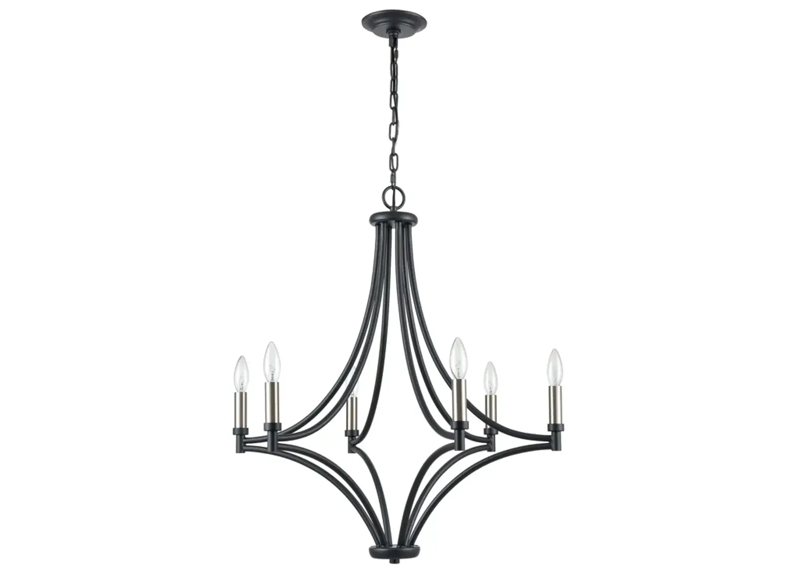 Spanish Villa 26'' Wide 6-Light Chandelier