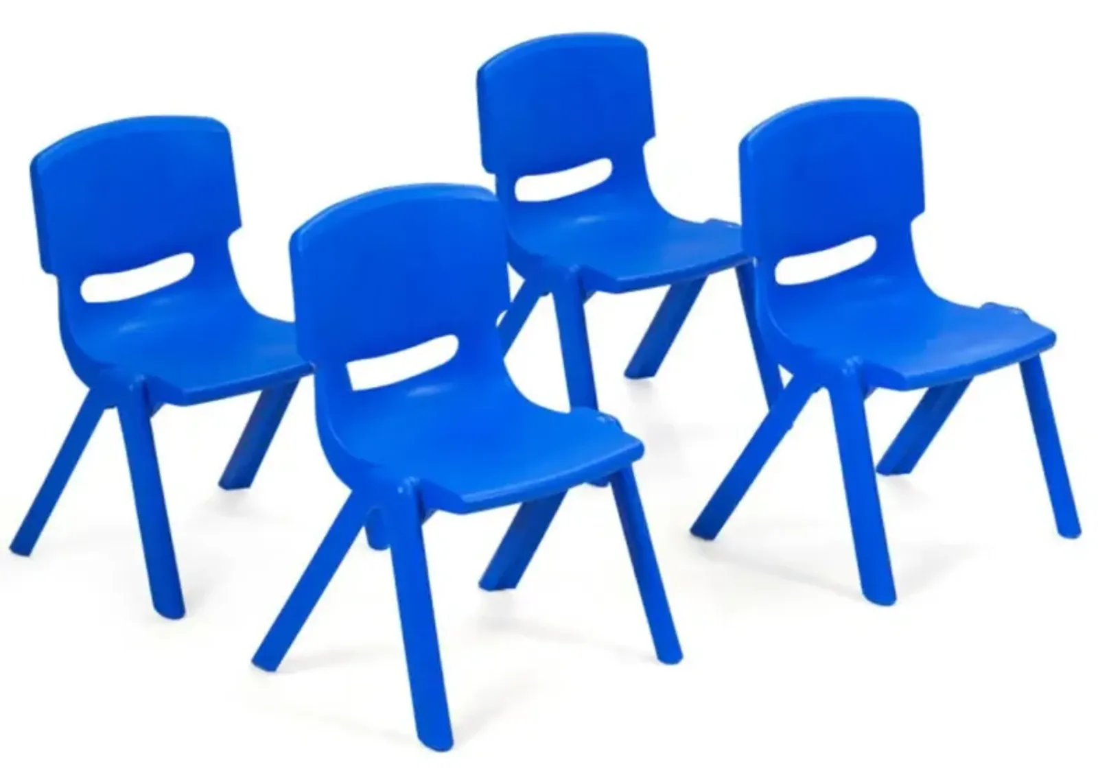 Hivvago 4-pack Kids Plastic Stackable Classroom Chairs